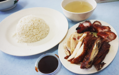 Char Siew & Roasted Chicken Rice